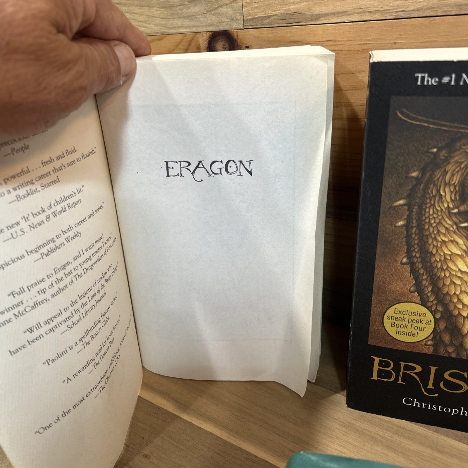 Inheritance Set : Eragon; Eldest; Brisingr by Christopher Paolini 2008 Complete!