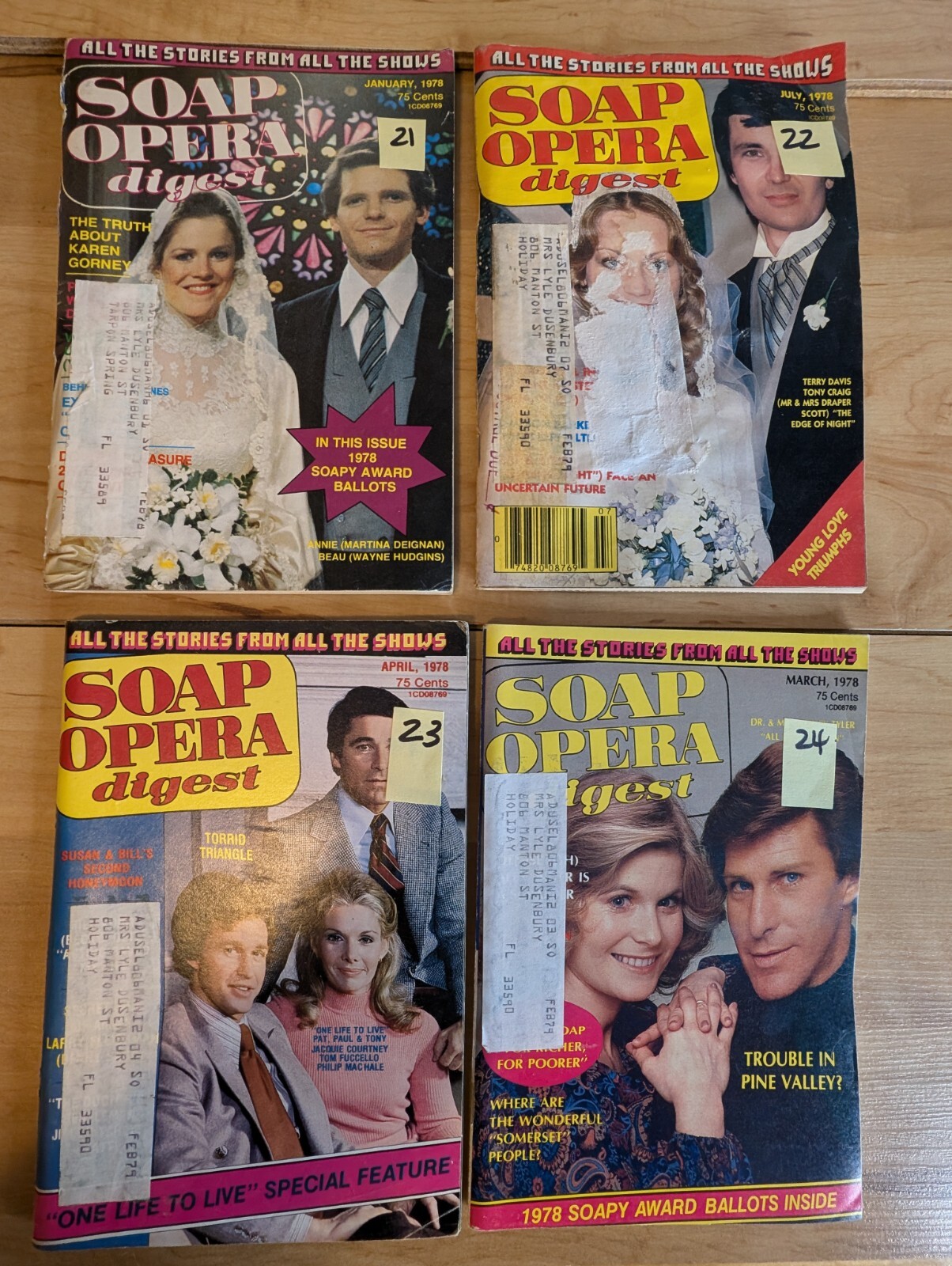 Soap Opera Digest Magazine 1979 1980 1981 Vintage