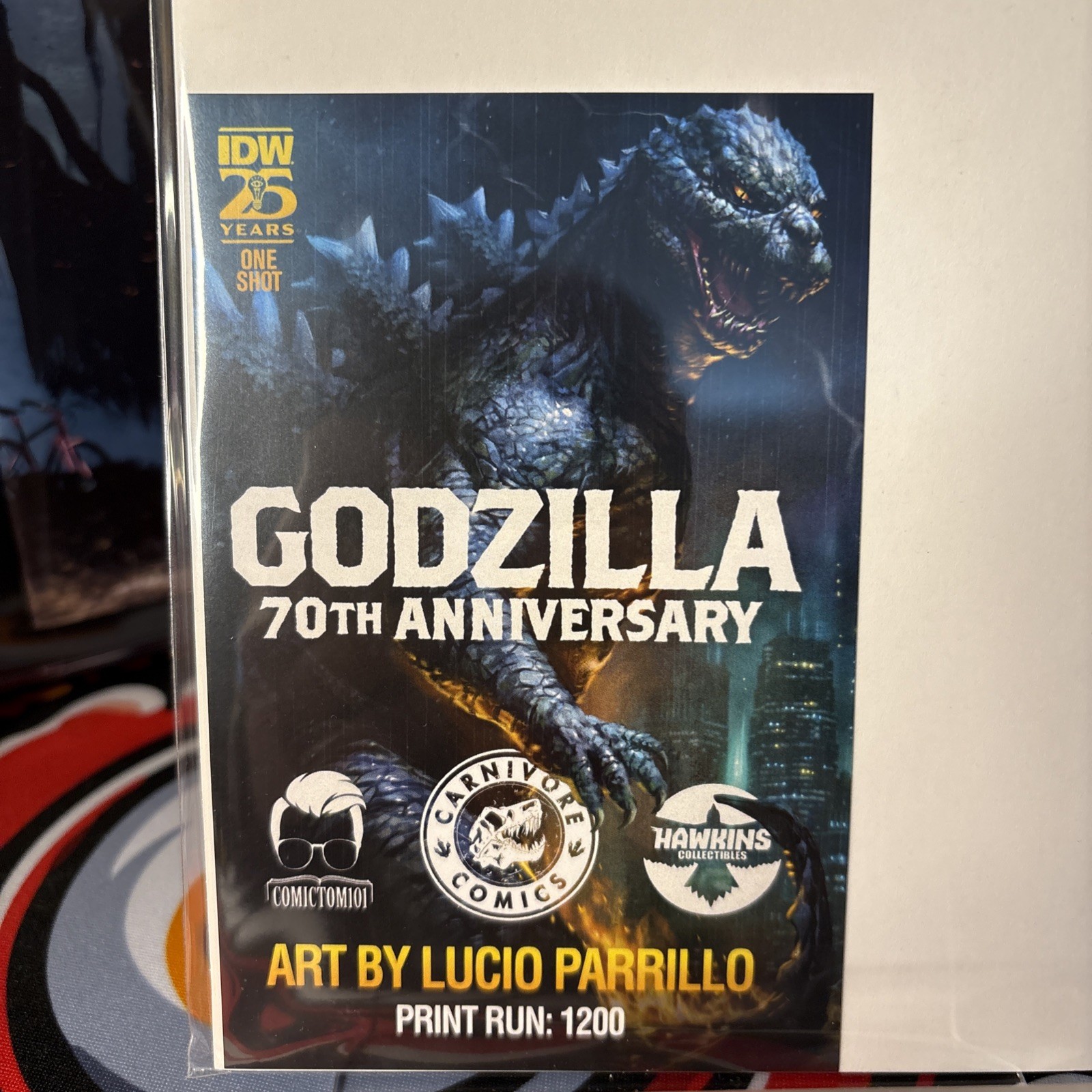 GODZILLA 70TH ANNIVERSARY #1 LUCIO PARRILLO VIRGIN VARIANT – LIMITED TO 1200 3