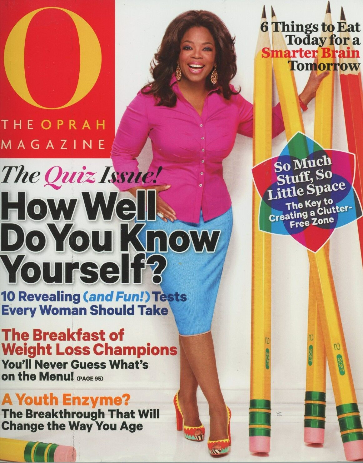 O, The Oprah Magazine – August, 2012 / The Quiz Issue! / 176 Pages