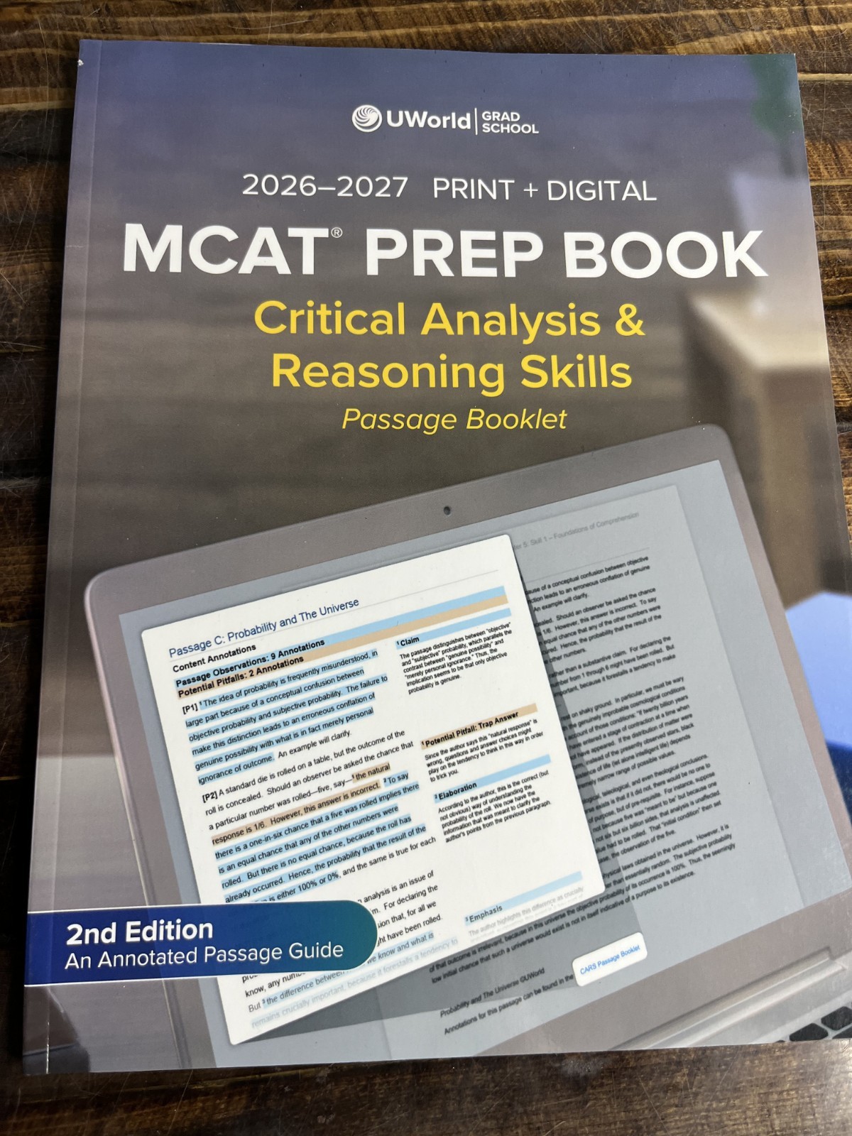 UWorld MCAT Prep Book Bundle 2026-2027 2nd Edition Biology Chem CARS 4-Book Set