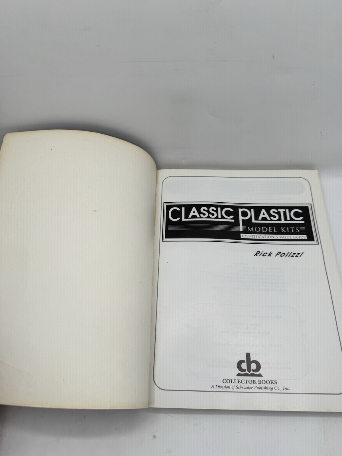 Classic Plastic Model Kits Identification & Value Guide 1996 Rick Polizzi PB
