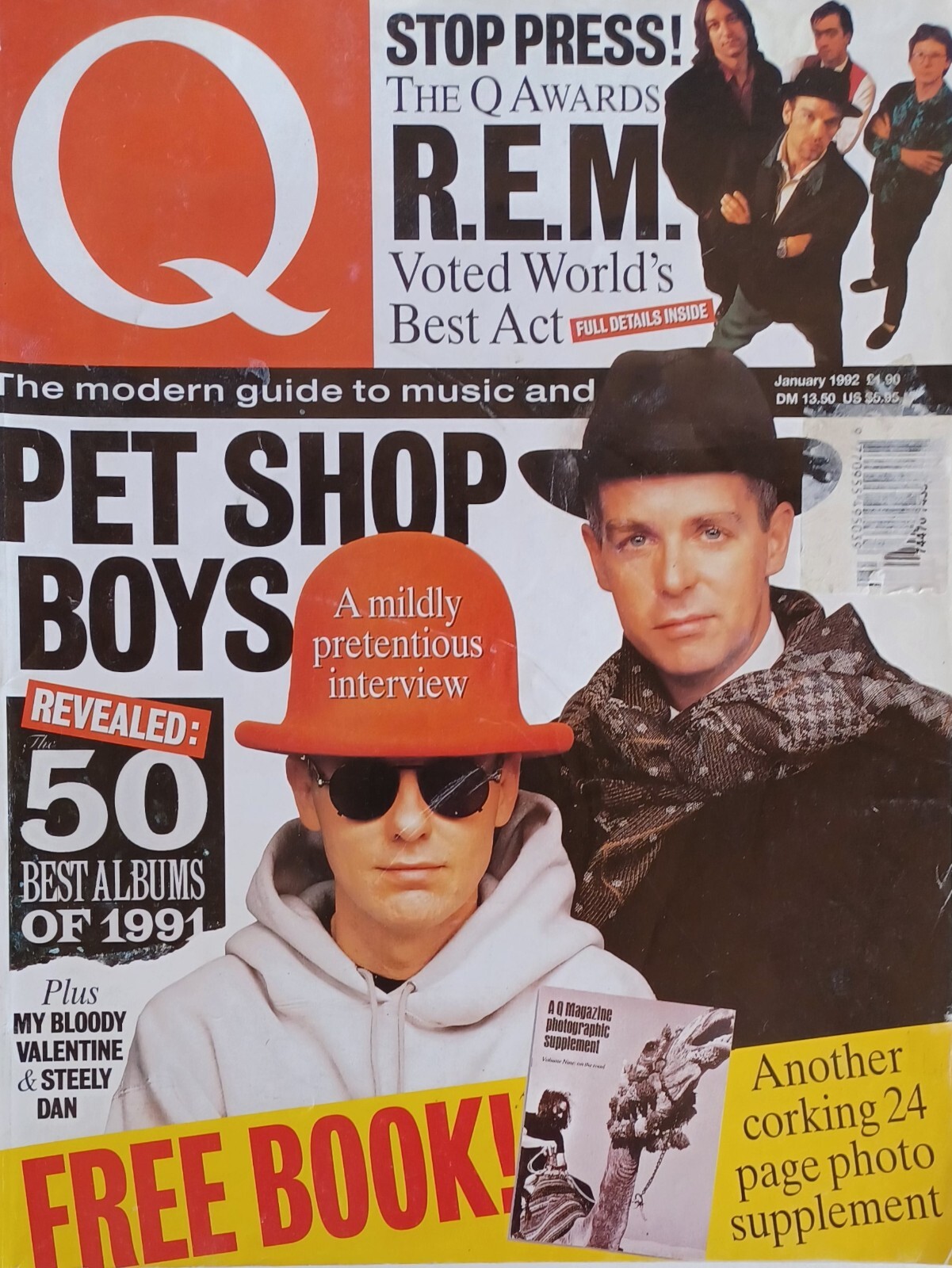 PET SHOP BOYS – Q MAGAZINE – COVER STORY – 138 PAGES – U.K. MAG – JAN. 1992