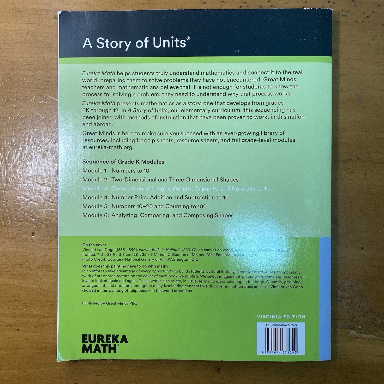Eureka Math – a Story of Units: Learn Workbook, Grade K, Module 3 by Gm Pbc…