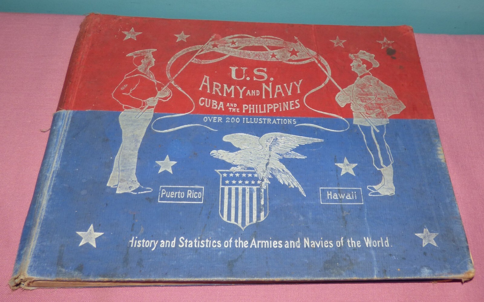 1898 US ARMY & NAVY Cuba and the Philippines, Puerto Rico & Hawaii History Book