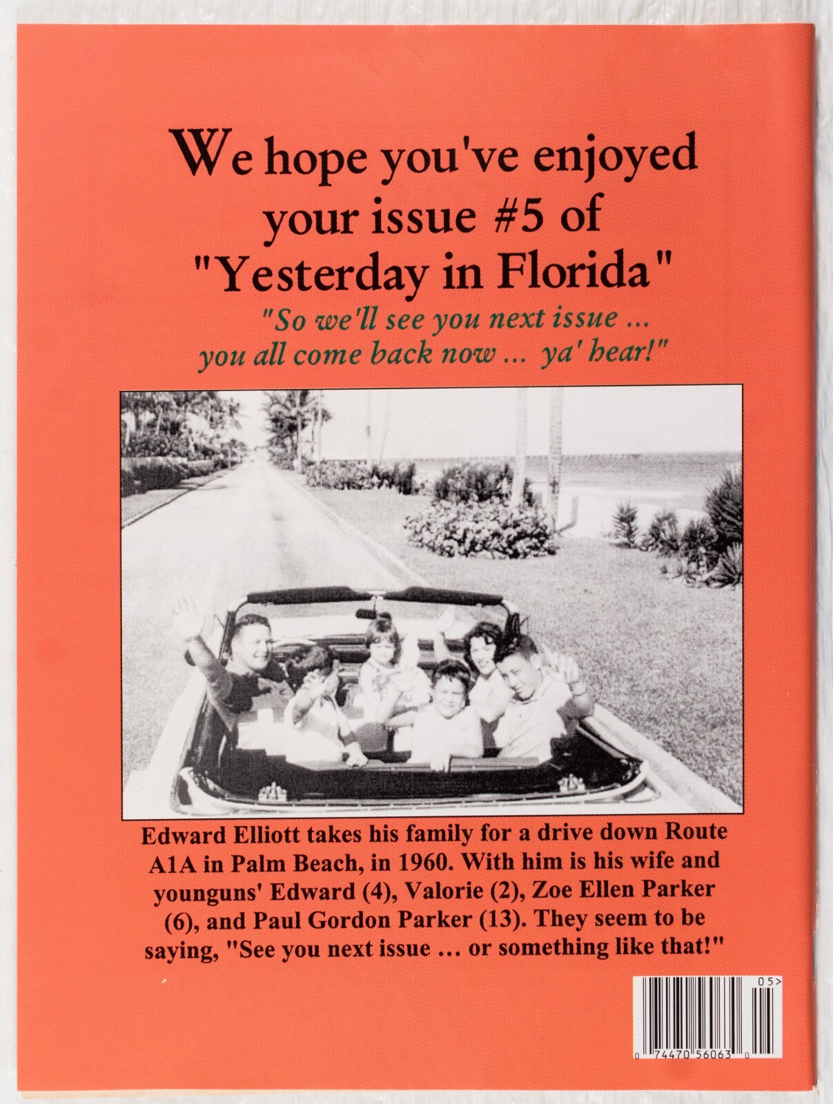 2002 YESTERDAY IN FLORIDA MAGAZINE VOL 5 MINT M600