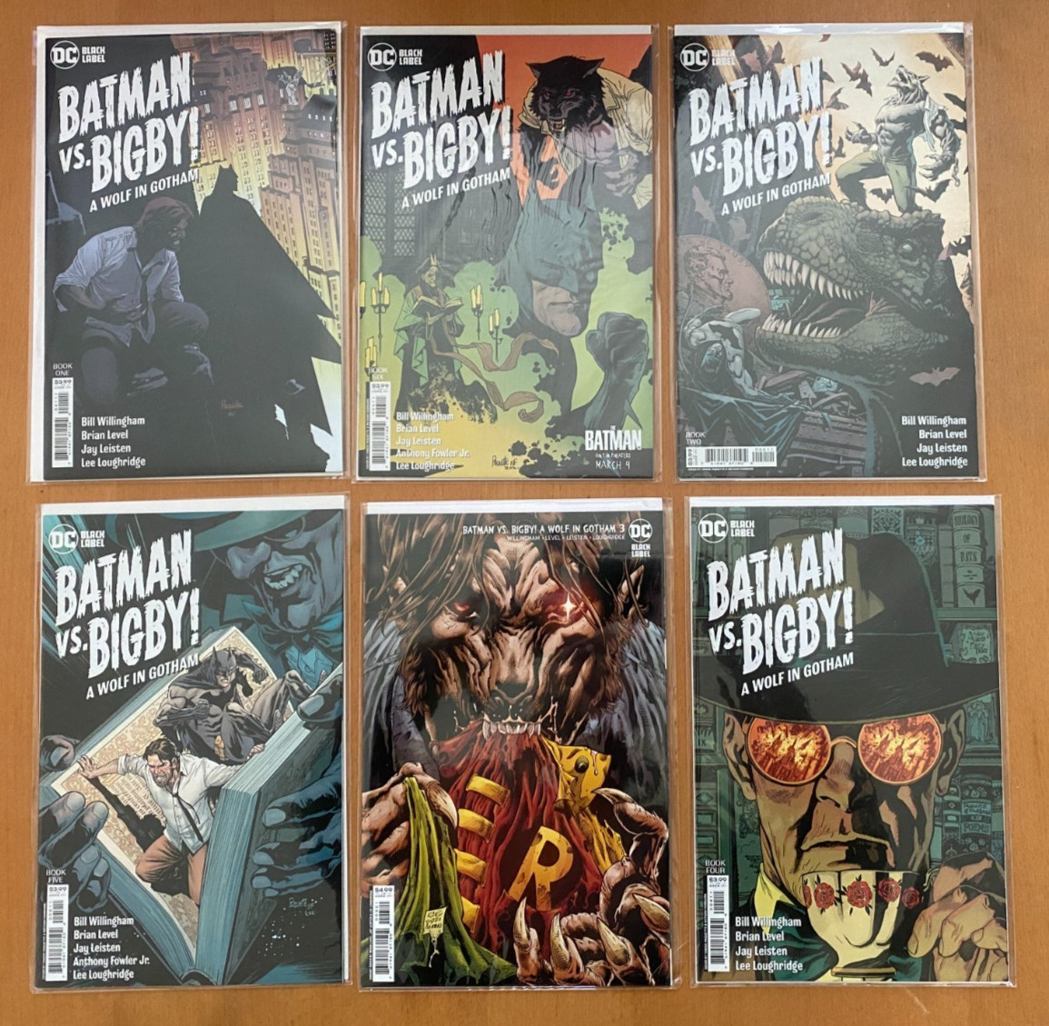 Batman vs Bigby! A Wolf in Gotham #1-6 Complete 2021 Miniseries 1 2 3 4 5 6 B&B