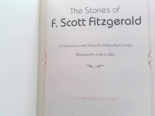 The Stories of F. Scott Fitzgerald (Ltd Ed) by F. Scott Fitzgerald