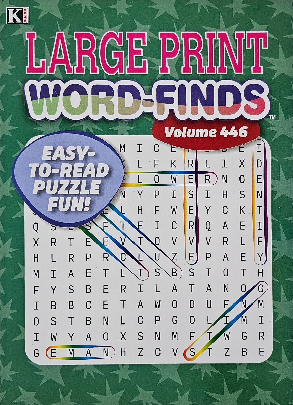 5 Large Print Word-Finds Puzzle Books Kappa Games Vol #423-446 ~ Search,Hunt NEW