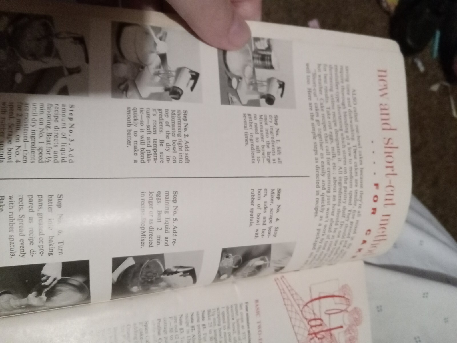 1957 Sunbeam Mixmaster Instruction and Recipes Vintage Cook Book