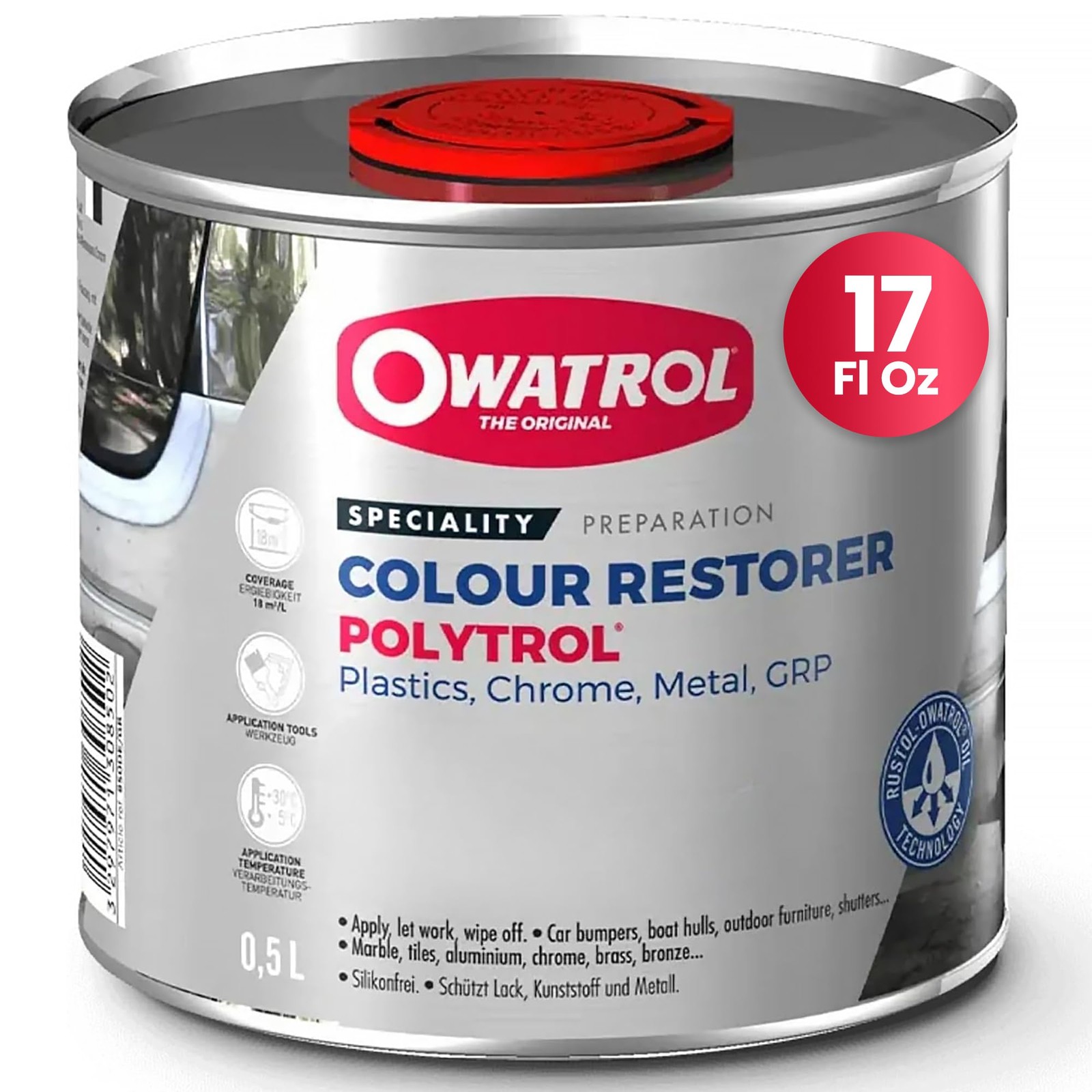 OWATROL Polytrol Plastic Restorer for Cars 17 Oz, Color Restorer, Car Bumpers…