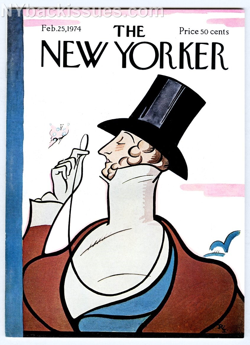 New Yorker magazine February 25 1974 Isaac Bashevis Singer Donald Barthelme FINE