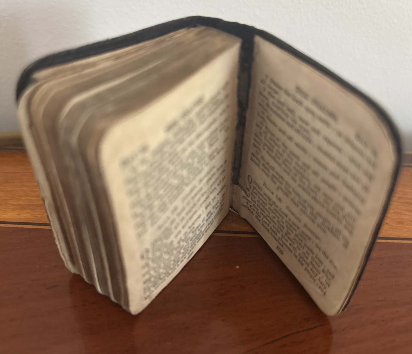 c1900 Miniature Book Common Prayer & Psalms 5cm x 4cm