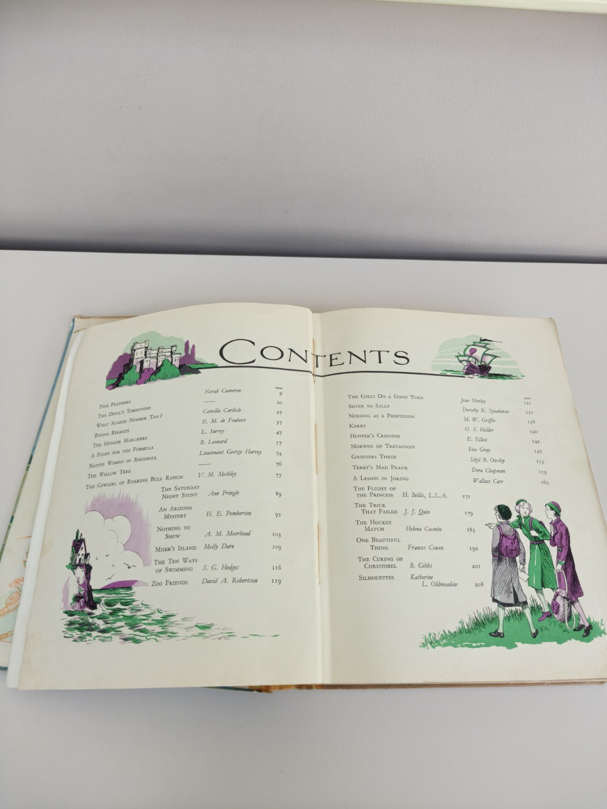 Vintage Collins’ Schoolgirls Annual 1930s Hardback Gt Britain 264 Pages Heavy