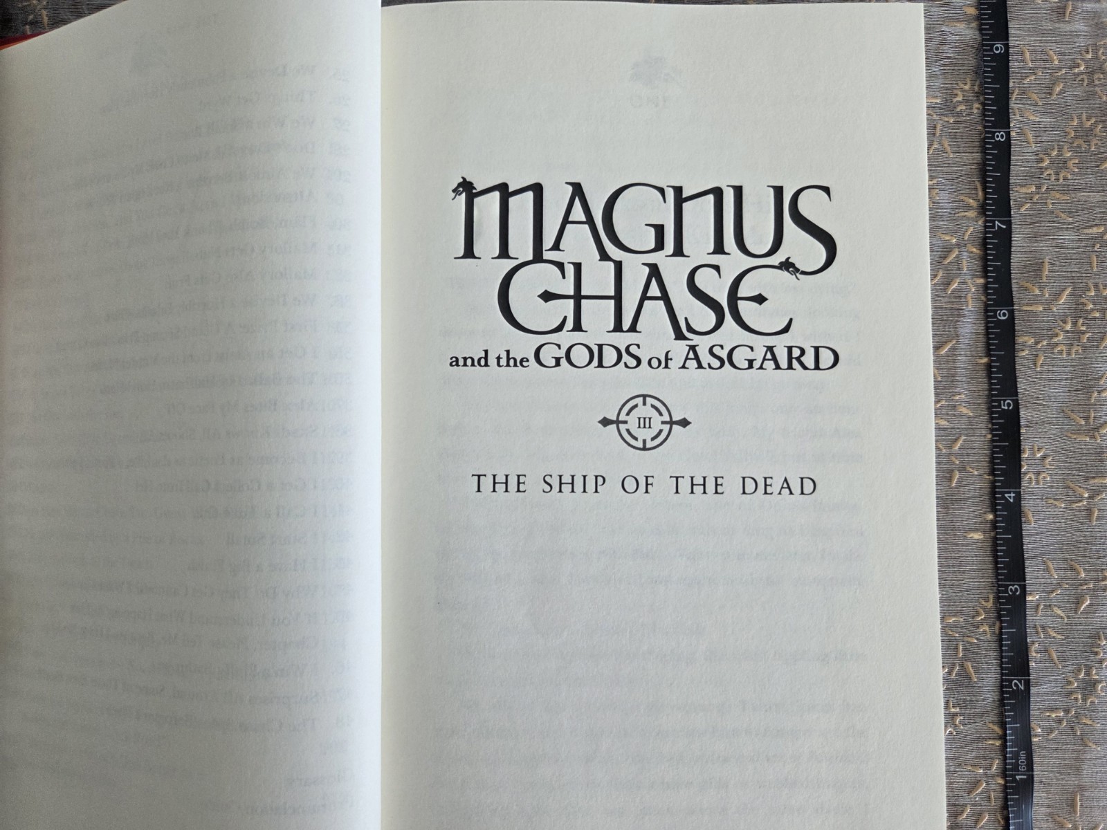 Rick Riordan Magnus Chase Gods of Asgard Bk 3 Ship of the Dead HC 2017 1st