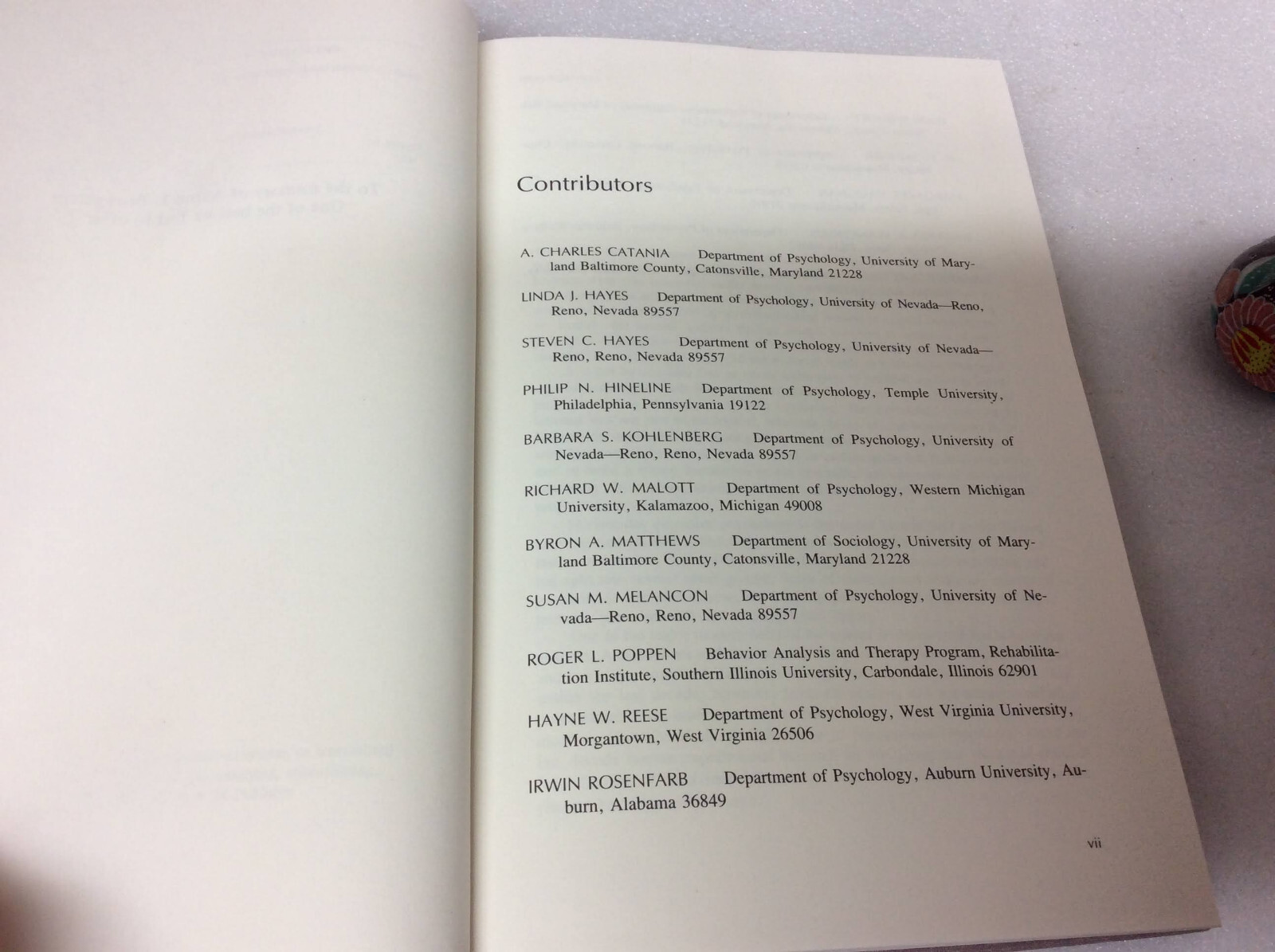 Rule-Governed Behavior: Cognition, Contingencie…by Steven C. Hayes 1989 HC VG