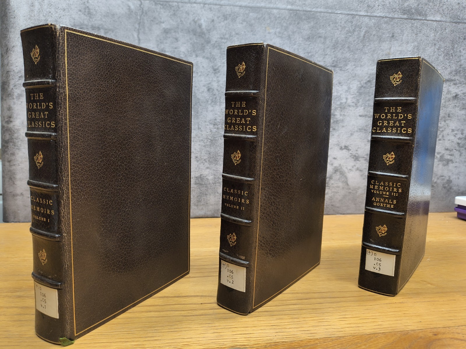 Classic Memoirs [in 3V] 1901 Intro by George Saintsbury World’s Great Classics