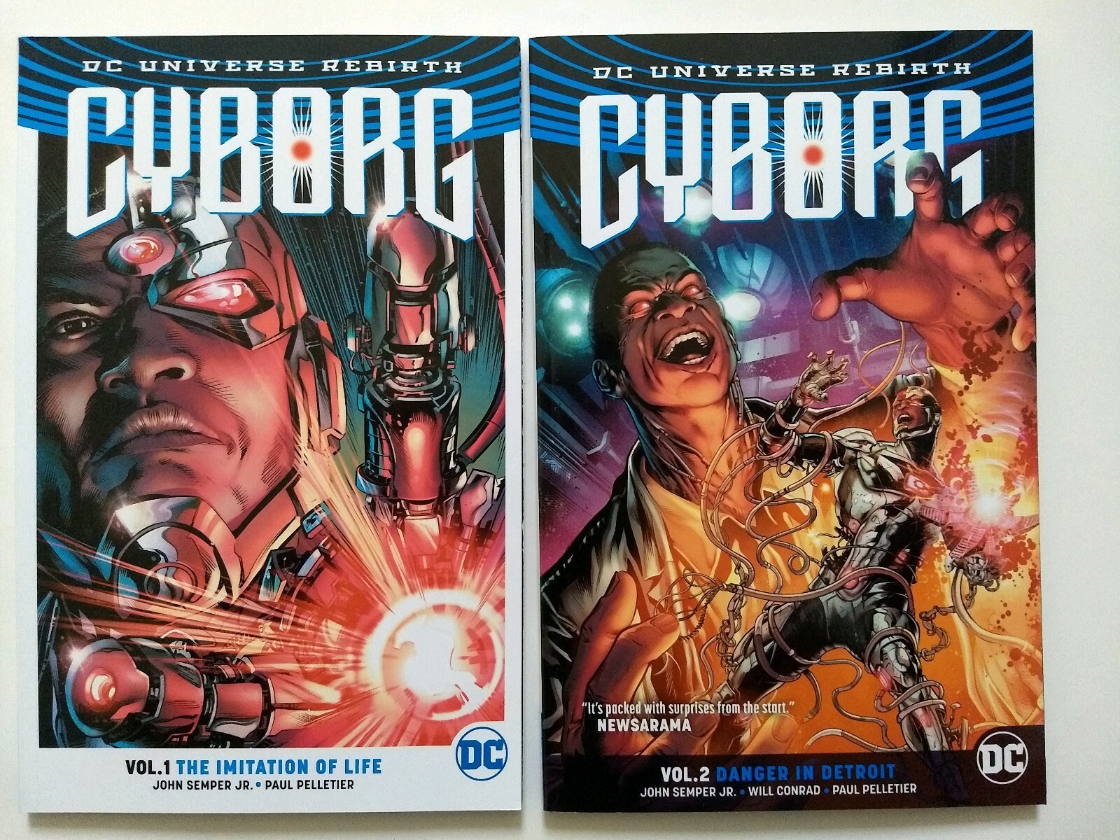 DC Cyborg Vols 1 & 2 (Rebirth) by John Semper Paperback NEW! Free Shipping!