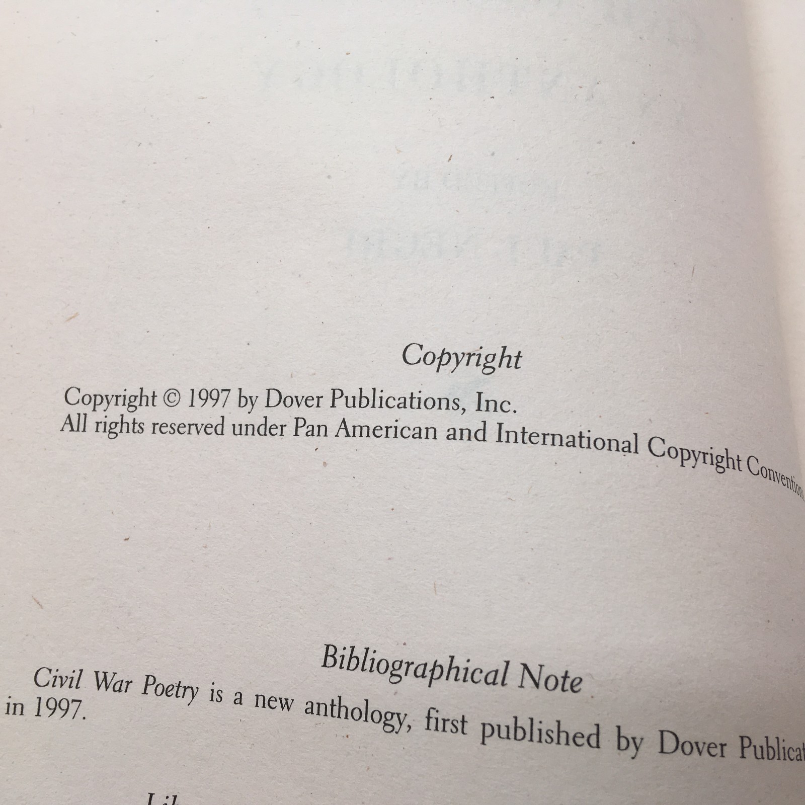 Civil War Poetry (Dover Thrift Editions) – Paperback By Paul Negri – GOOD