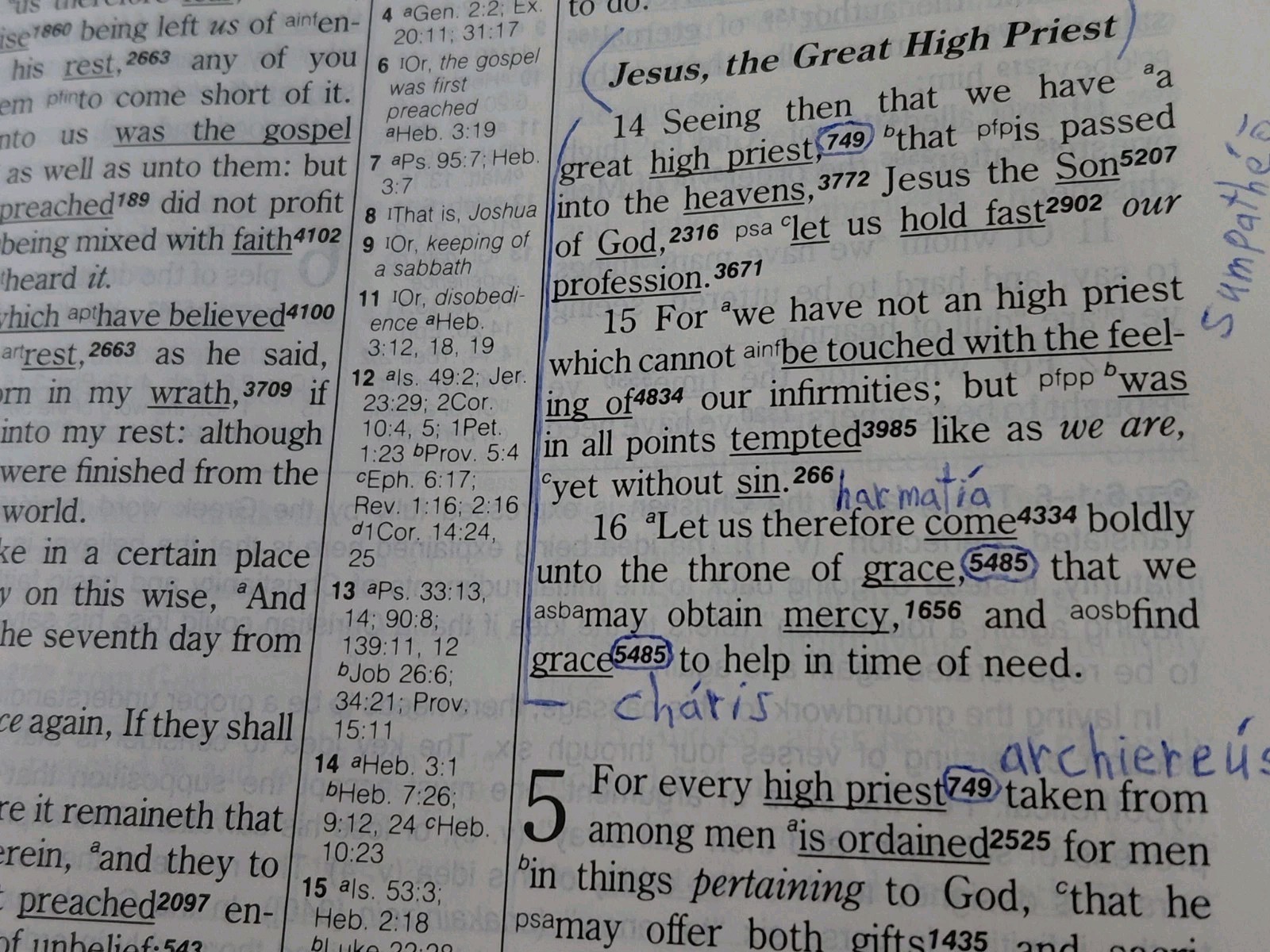 Hebrew Greek Key Study Bible Leather KJV Zodhiates AMG Concordance Red Letter