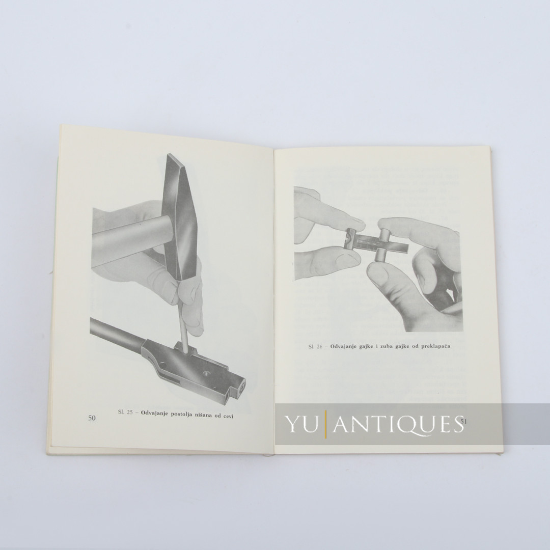 JNA YPA Yugoslav Peoples Army Manual Book For Air Rifle 4,5mm M81A Handling Etc