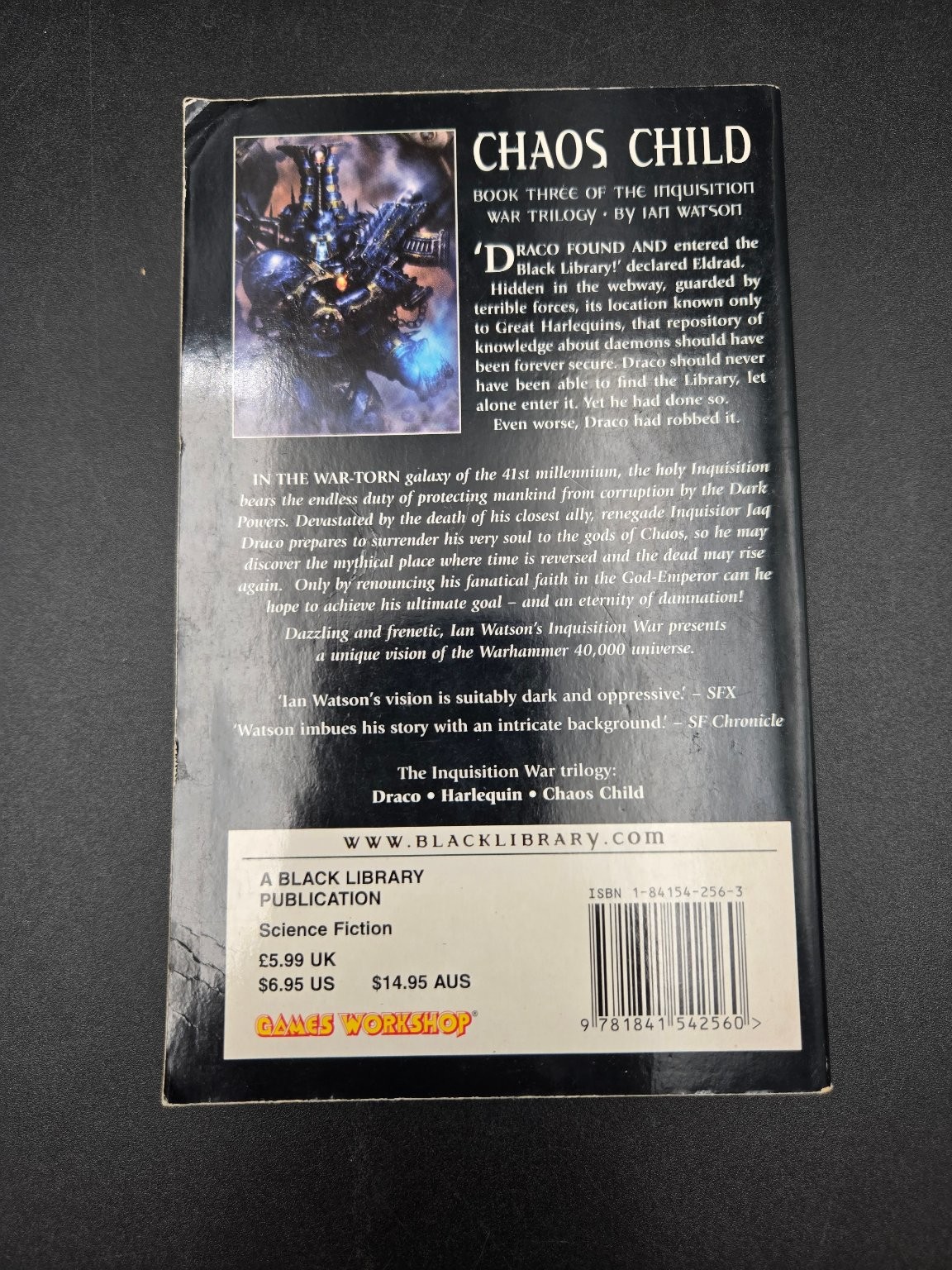 Chaos Child Ian Watson Warhammer 40K Black Library Science Fiction 2002 Vintage