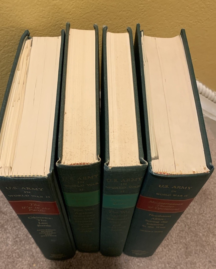 U.S. ARMY IN WORLD WAR II BOOK LOT MILITARY WAR BOOKS INCLUDING MAPS