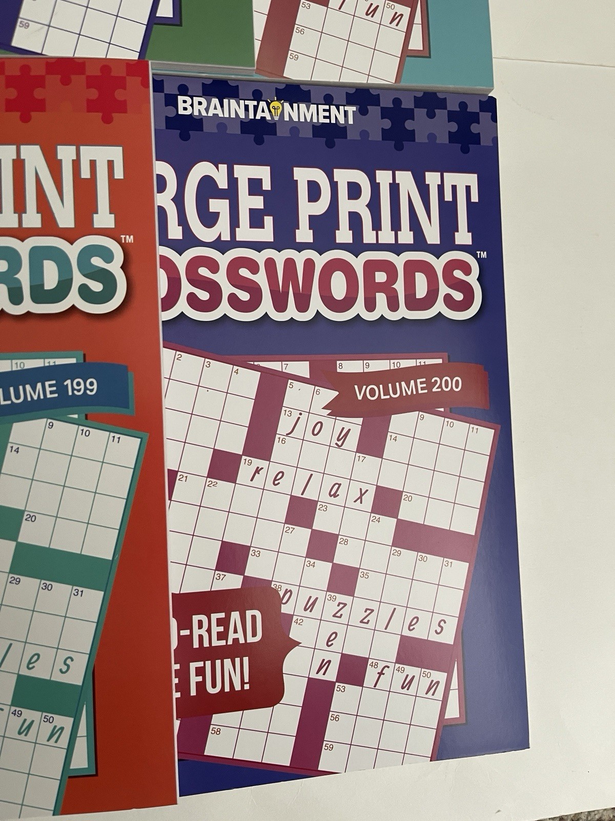 Lot 6 Kappa Large Print Crossword Books Braintainment NEW Free Ship NEW