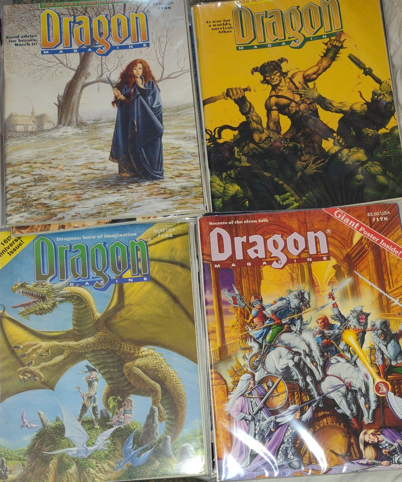 🐉Dragon Magazine 🐉 *U Pick Your Lot* All Vintage Most w/ Inserts ⚔️🪄TSR D&D☠️