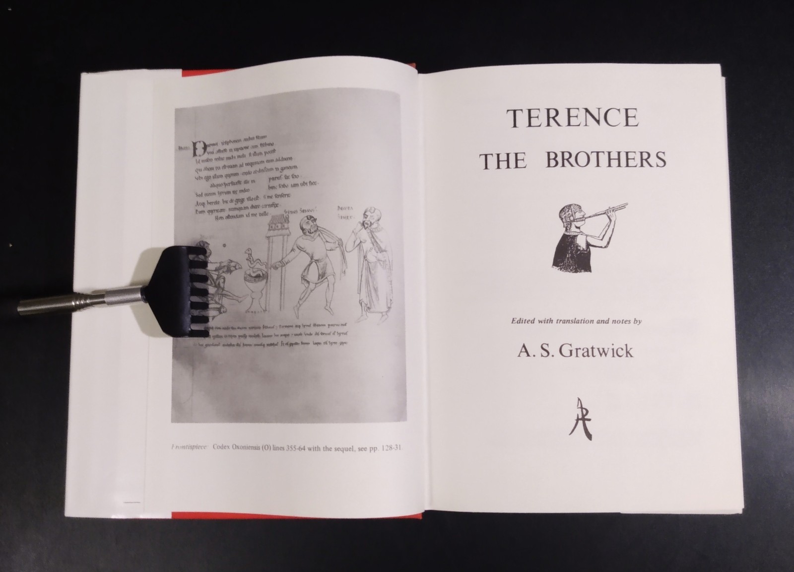 TERENCE THE BROTHERS (Aris & Phillips Classics) – A.S. Gratwick hc/dj As New