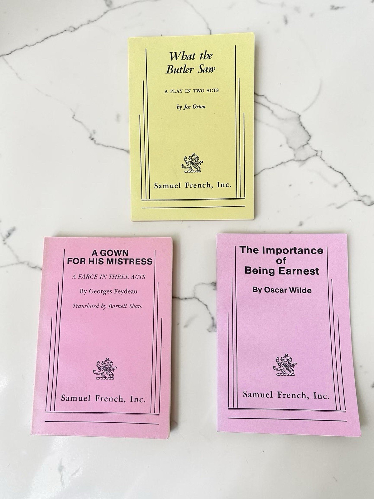 Lot 3 New Samuel French Theater Play Scripts Oscar Wilde Joe Orton Faydeau Set