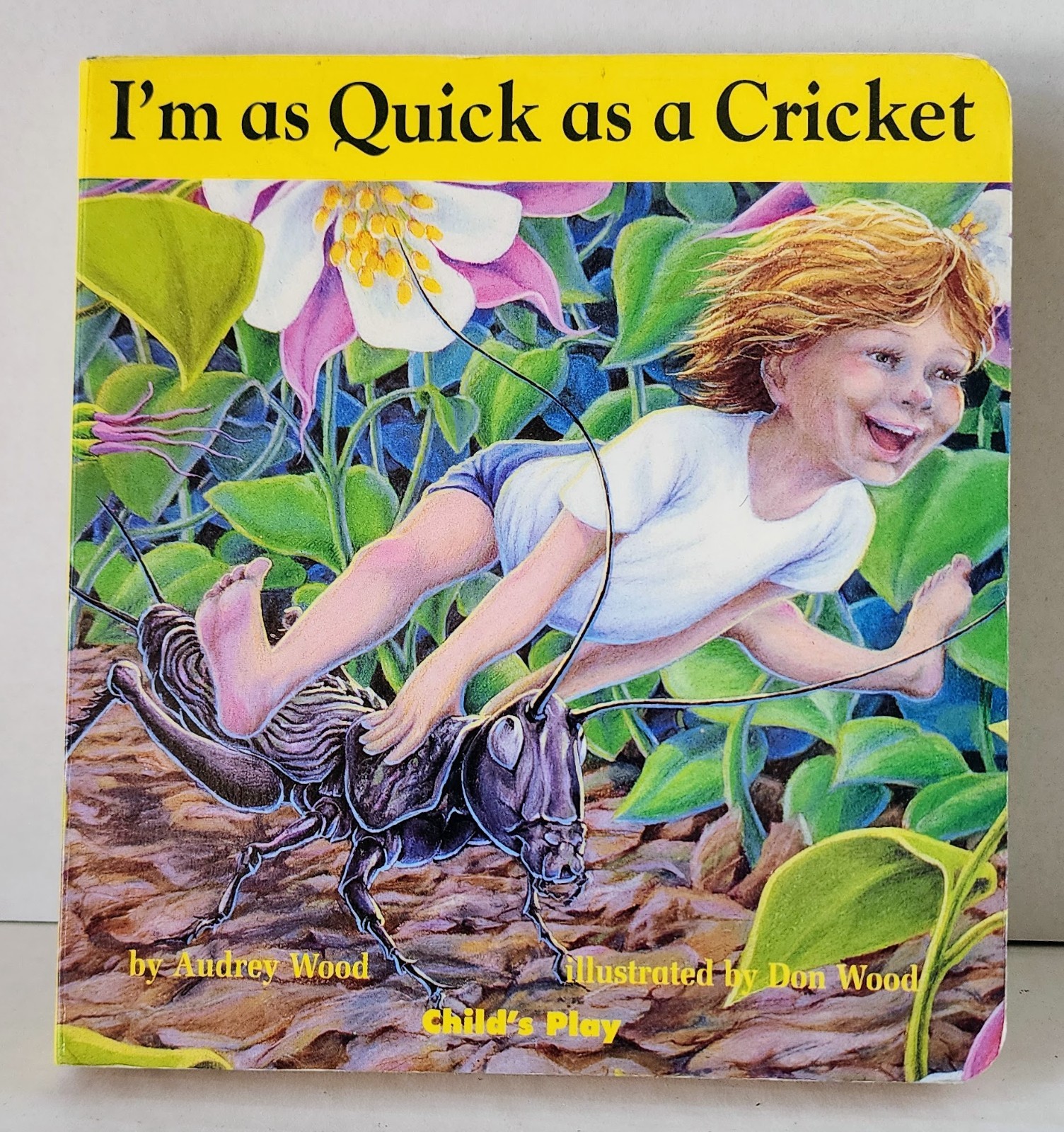 I’m as Quick as a Cricket Board Book Audrey Wood Don Wood Child’s Play