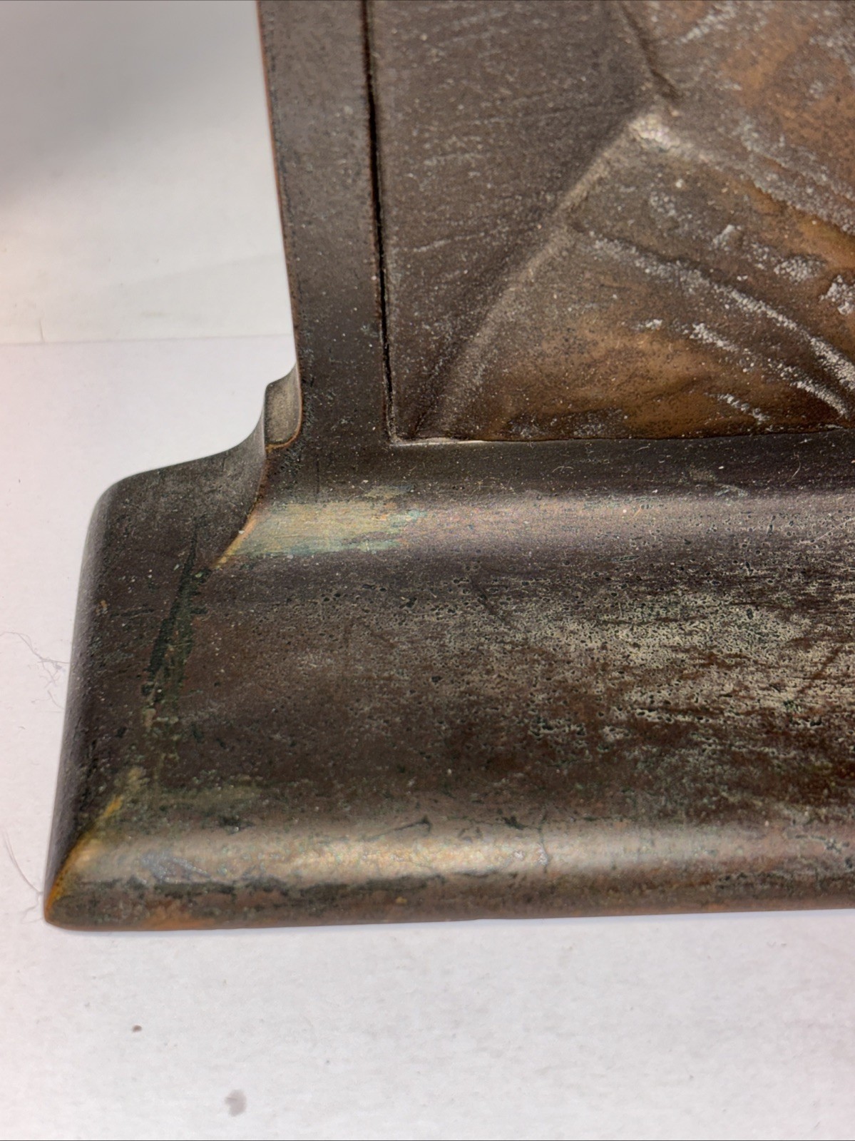 Vintage Theodore Roosevelt Bronze Book End 7” X 5.75” X 2.25”, 4lbs 11oz