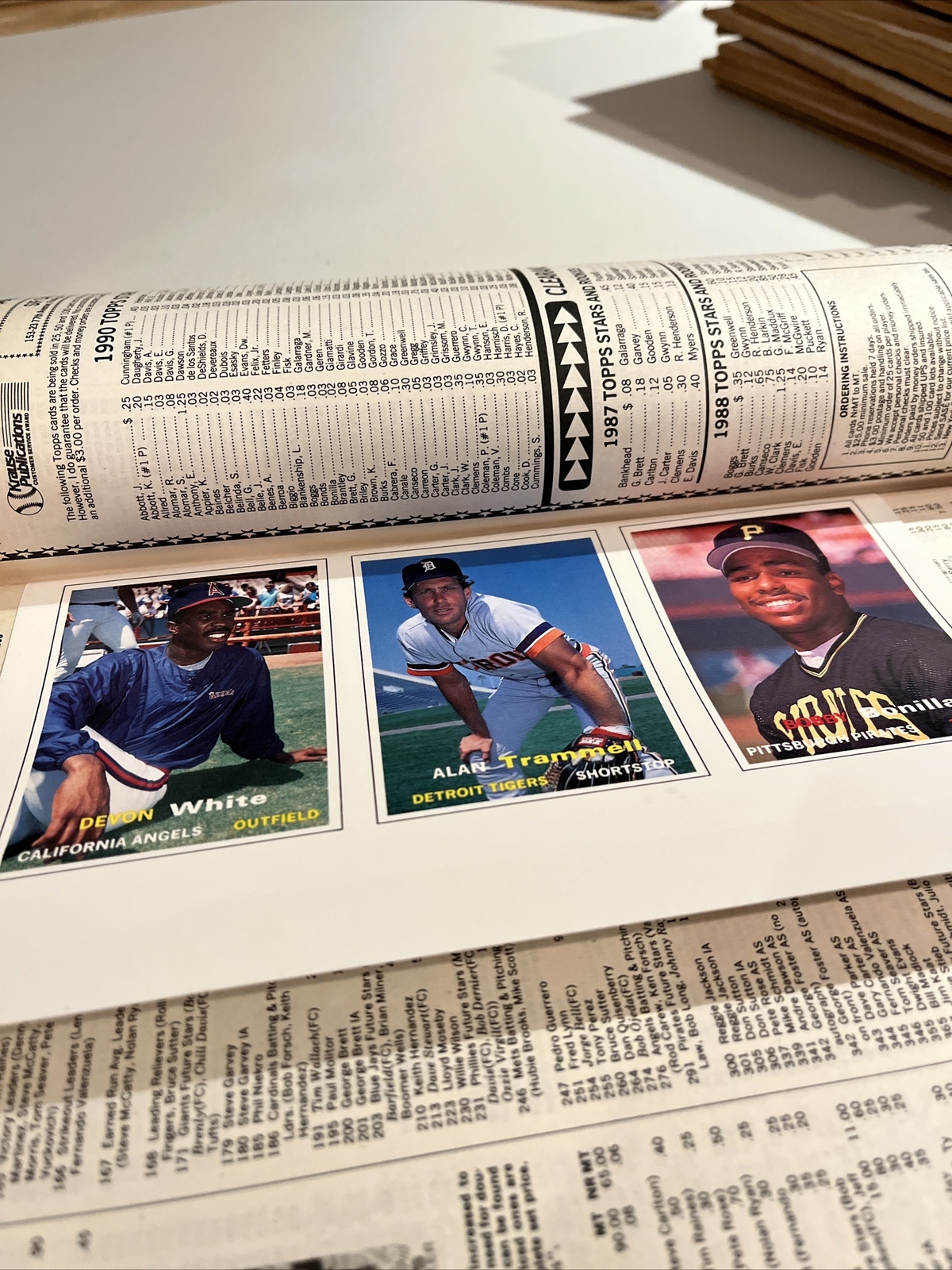 1- “BASEBALL CARD PRICE GUIDE”, June 1990, #27, Ruben Sierra cover, 138 Pages