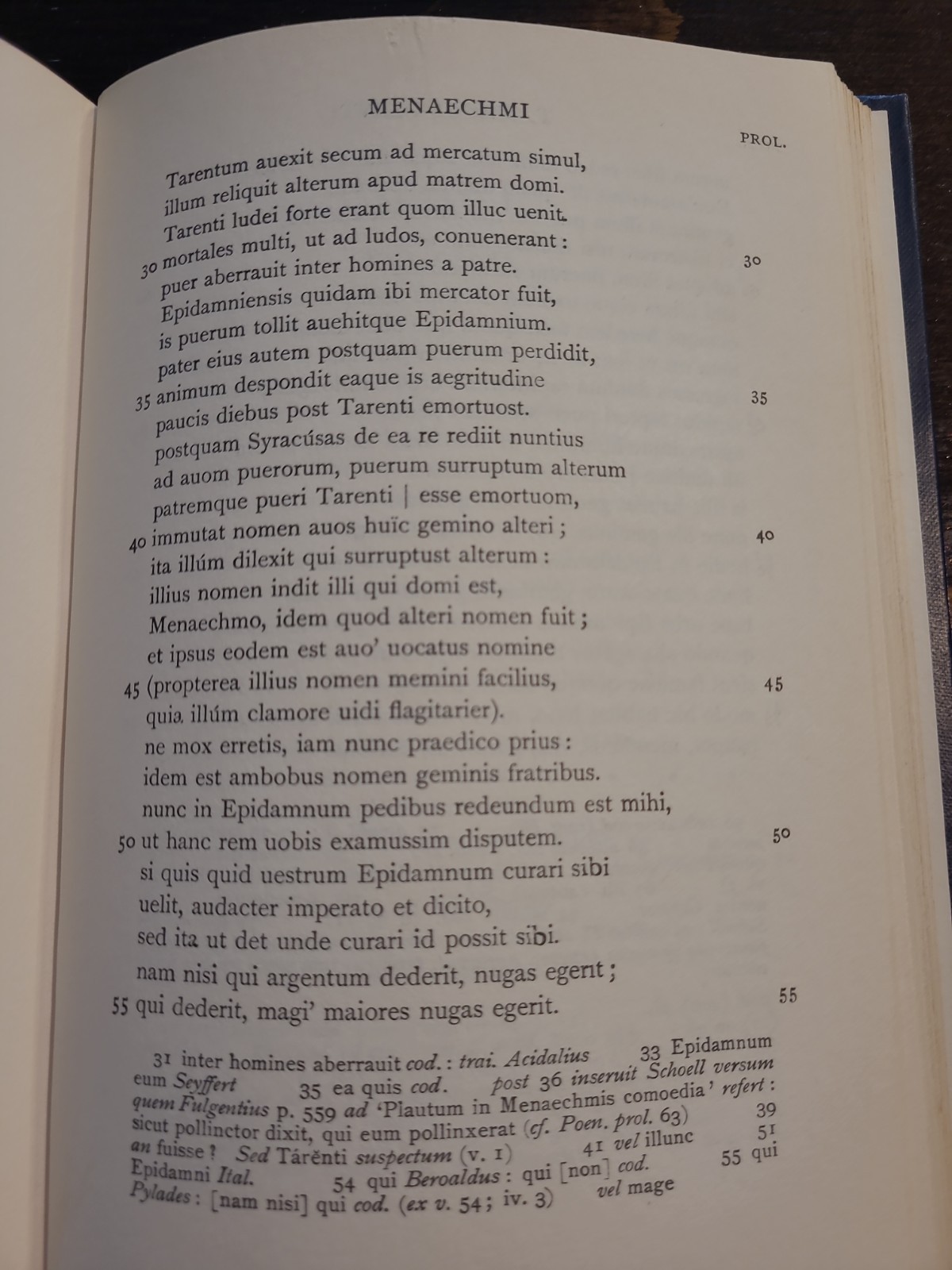 Plautus Roman Comedy Latin 2 vols hc W.M. Lindsay ed. 1963 OCT Oxford Classical