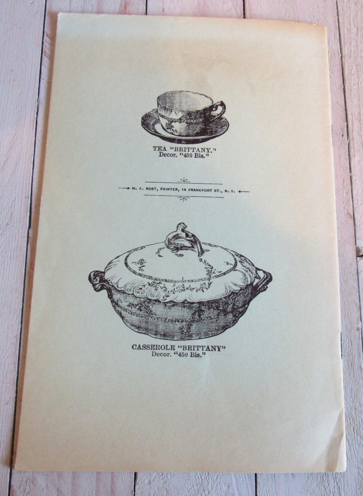Vtg Brochure Pamphlet The Ch. Field Haviland Limoges China Gerard Dufraisseix
