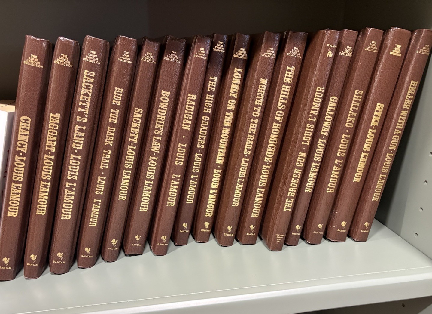 Louis L’Amour Faux Leather Bound – 23 Volumes Set Of Books (Bantam Books)