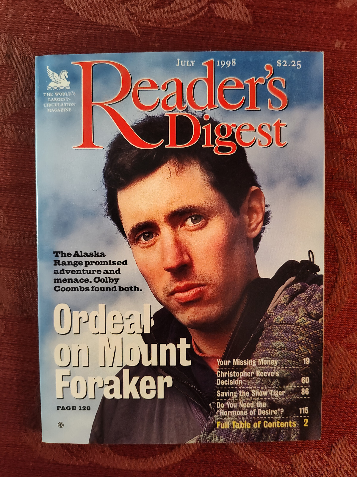 READERS DIGEST Magazine July 1998 Christopher Reeve Osama Bin Laden Dean Ornish