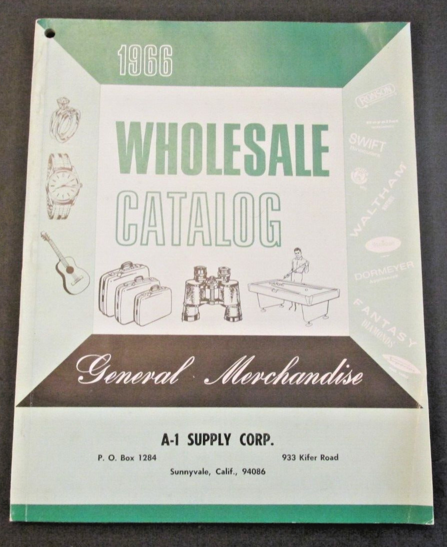 VTG 1966 A-1 Supply Corp Wholesale Catalog General Merchandise Sunnyvale CA