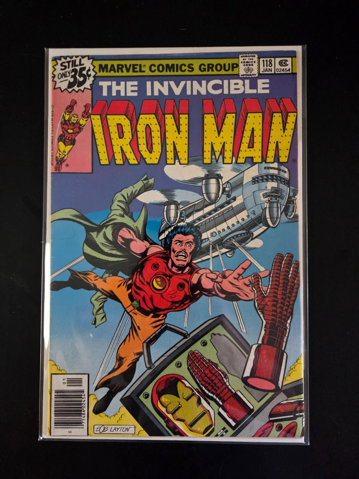 Iron Man #118, Newsstand Marvel – Key Issue 1sp App J.Rhodes, Mid/High Grade