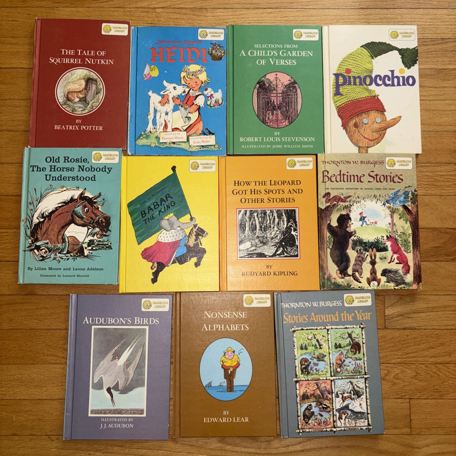 Dandelion Library Vtg 1960s Book Lot of 11 Books 2 In 1 Flip Books Fairy Tales