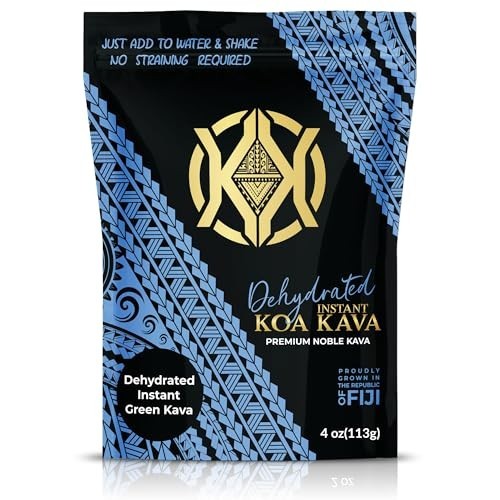Dehydrated Instant Kava Root Powder – 100% Green Fijian Kava, 4 oz (113g)