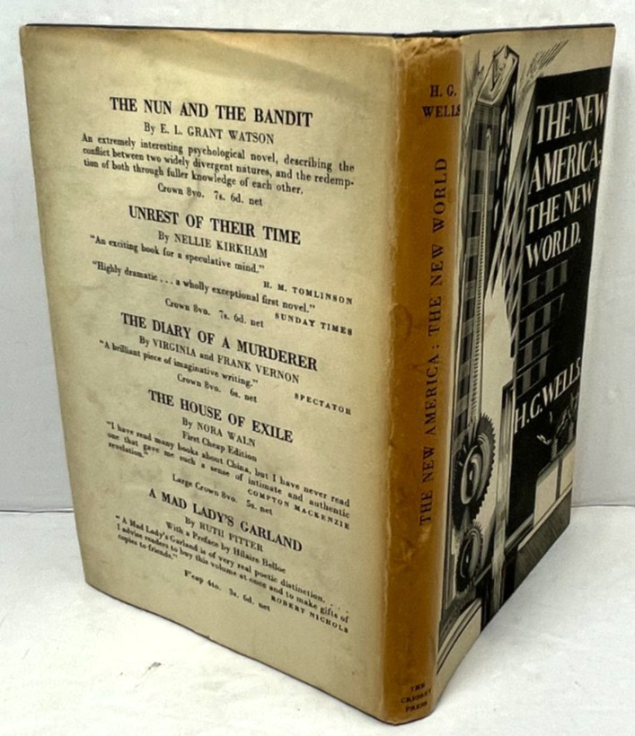 H G Wells / The New America: The New World, United Kingdom 1st Edition 1935