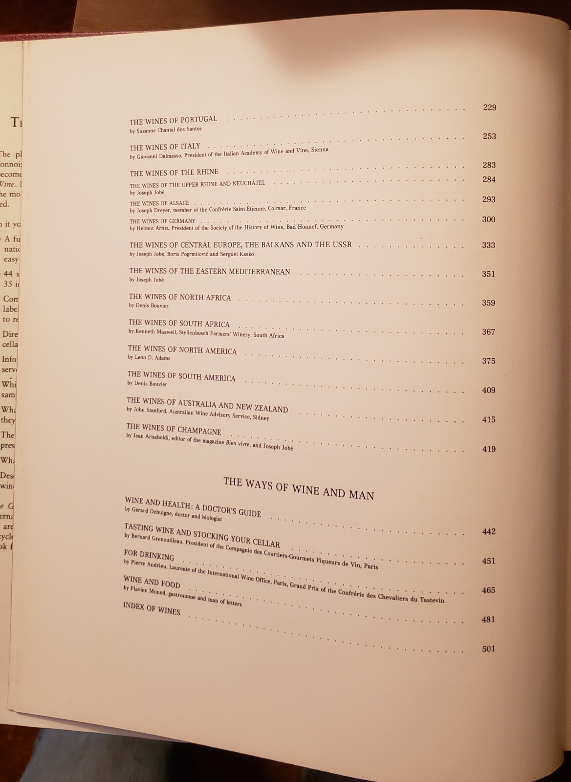 The Great Book of Wine 522 Pages 240 Illustrations 1982 7500 Wines Learn History