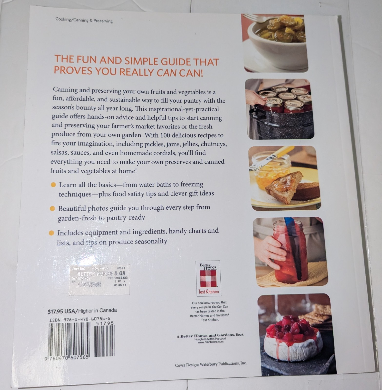 Canning Cookbook Better Homes & Gardens You Can Can Preserving Pickling Recipes