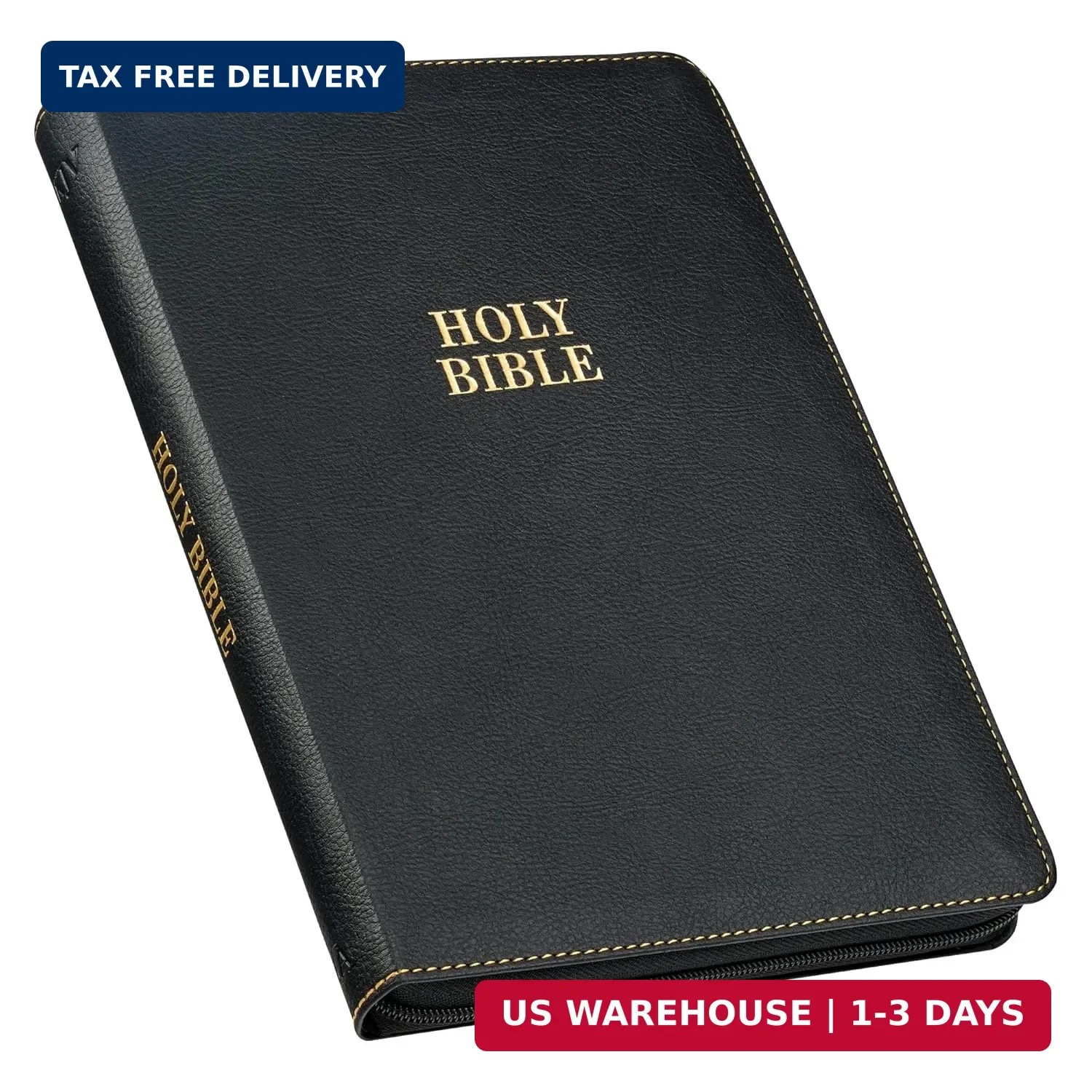 KJV Large Print Thinline Bible Black Zipper Indexed BRAND NEW in Shrink Wrap!!!