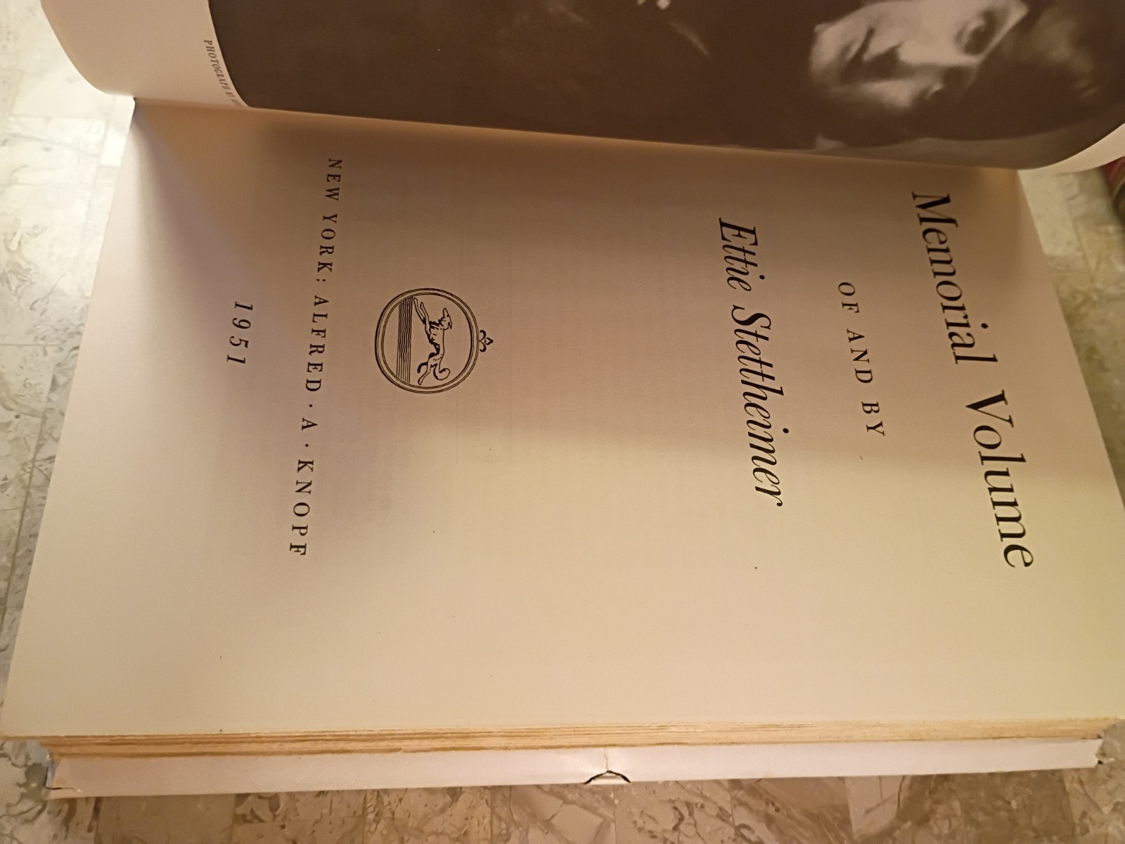 First Edition 1951 Rare Alfred A. Knopf Art History: Ettie Stettheimer Memorial