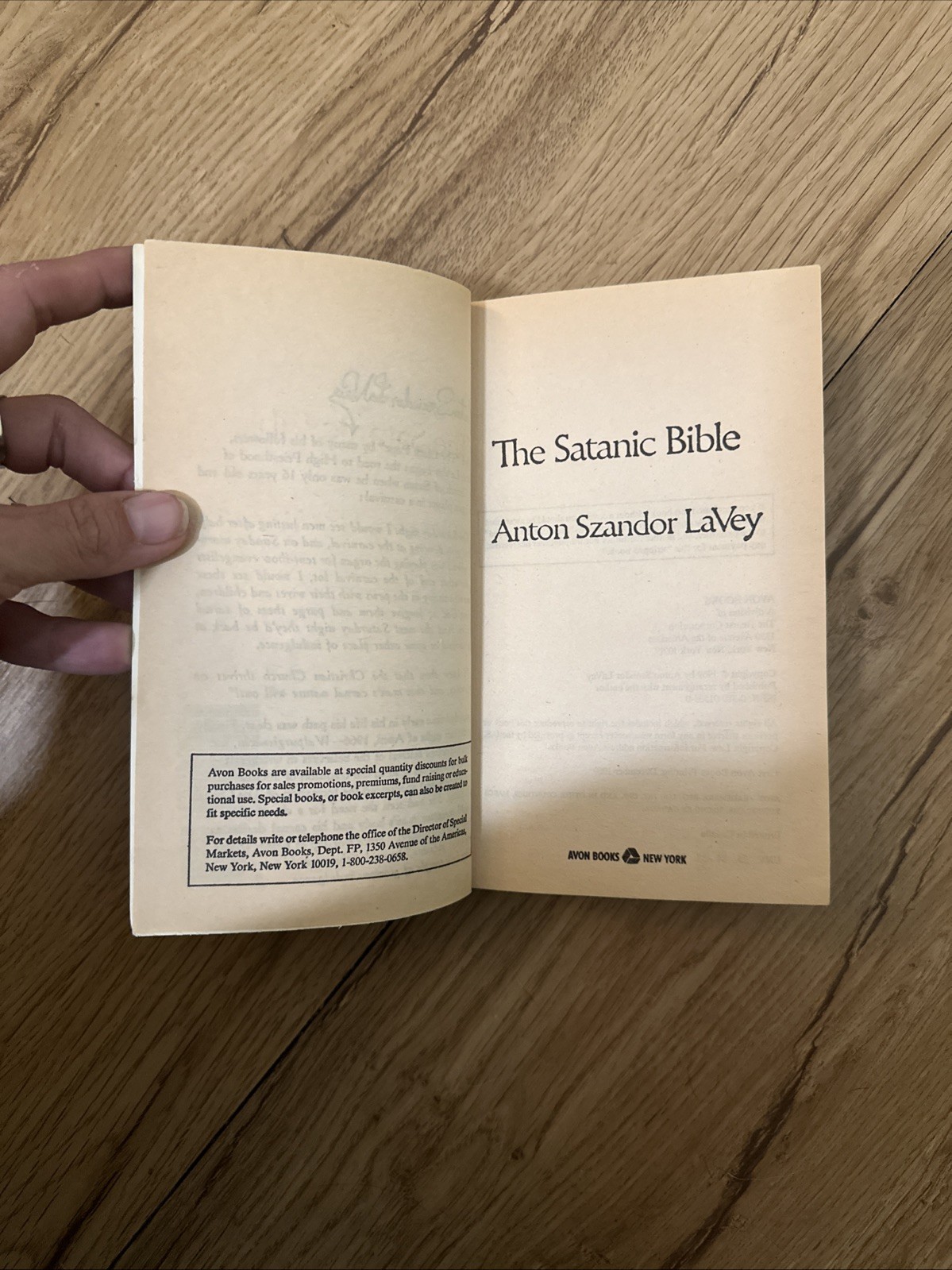 The Satanic Bible Anton LaVey Satanism 1st Edition 31st Printing Vintage 80s