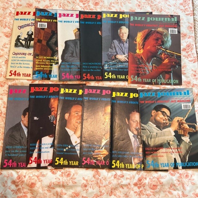 JAZZ JOURNAL – 2001 ALL 12 ISSUES – DIZZY GILLESPIE ROY WILLIAMS BILL PERKINS