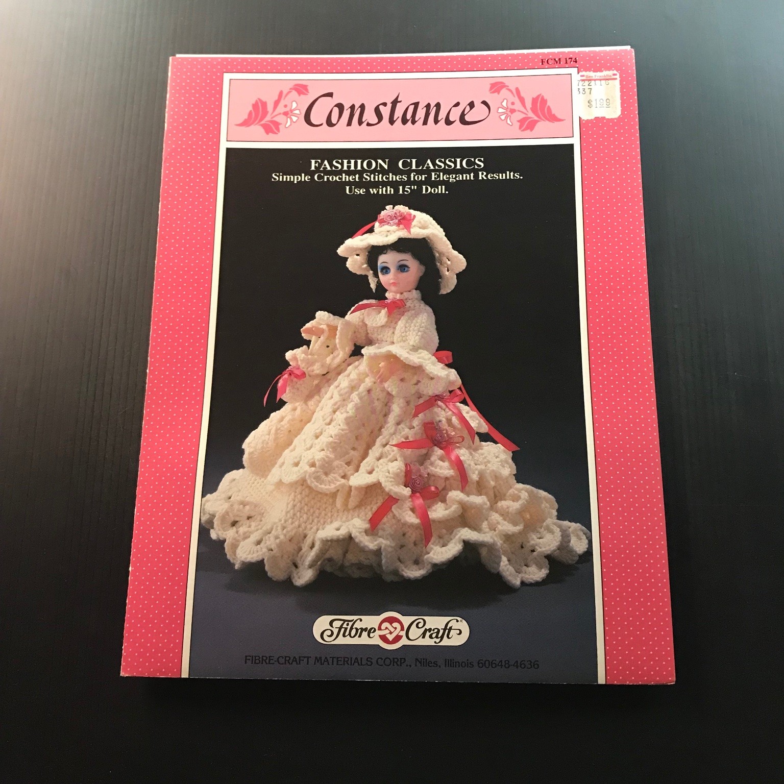 Constance FASHION CLASSICS Crochet Pattern 15″ Doll Outfit FCM 174